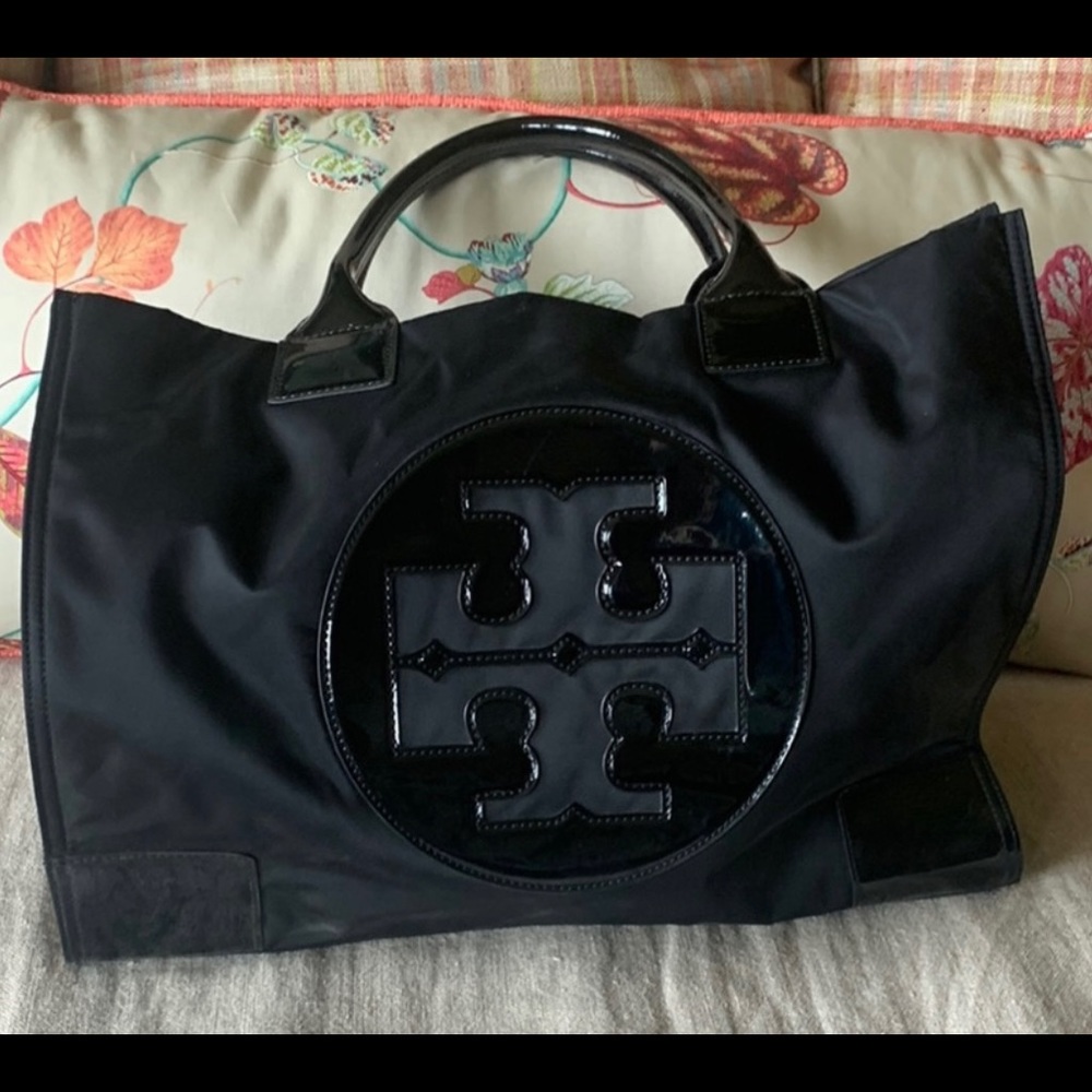 Tory Burch large nylon tote. Like new only used once.